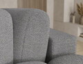 Coltar extensibil dreapta 3 locuri ELTAP, Cozion, 267x165x105 cm, lemn/tesatura boucle, gri inchis