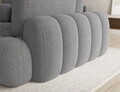 Coltar extensibil dreapta 3 locuri ELTAP, Cozion, 267x165x105 cm, lemn/tesatura boucle, gri inchis
