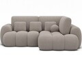 Coltar extensibil dreapta 3 locuri ELTAP, Cozion, 267x165x105 cm, lemn/tesatura boucle, bej inchis