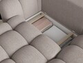 Coltar extensibil dreapta 3 locuri ELTAP, Cozion, 267x165x105 cm, lemn/tesatura boucle, bej inchis