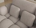 Coltar extensibil dreapta 3 locuri ELTAP, Cozion, 267x165x105 cm, lemn/tesatura boucle, bej inchis