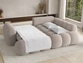 Coltar extensibil dreapta 3 locuri ELTAP, Cozion, 267x165x105 cm, lemn/tesatura boucle, bej inchis