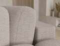 Coltar extensibil dreapta 3 locuri ELTAP, Cozion, 267x165x105 cm, lemn/tesatura boucle, bej inchis
