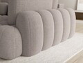 Coltar extensibil dreapta 3 locuri ELTAP, Cozion, 267x165x105 cm, lemn/tesatura boucle, bej inchis
