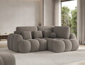 Coltar extensibil dreapta 3 locuri ELTAP, Cozion, 267x165x105 cm, lemn/tesatura boucle, maro