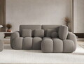Coltar extensibil dreapta 3 locuri ELTAP, Cozion, 267x165x105 cm, lemn/tesatura boucle, maro
