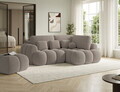 Coltar extensibil dreapta 3 locuri ELTAP, Cozion, 267x165x105 cm, lemn/tesatura boucle, maro