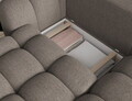 Coltar extensibil dreapta 3 locuri ELTAP, Cozion, 267x165x105 cm, lemn/tesatura boucle, maro