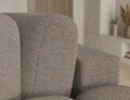 Coltar extensibil dreapta 3 locuri ELTAP, Cozion, 267x165x105 cm, lemn/tesatura boucle, maro