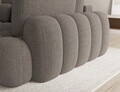 Coltar extensibil dreapta 3 locuri ELTAP, Cozion, 267x165x105 cm, lemn/tesatura boucle, maro