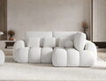 Coltar extensibil dreapta 3 locuri ELTAP, Cozion, 267x165x105 cm, lemn/catifea din poliester, alb