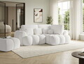 Coltar extensibil dreapta 3 locuri ELTAP, Cozion, 267x165x105 cm, lemn/catifea din poliester, alb