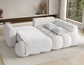 Coltar extensibil dreapta 3 locuri ELTAP, Cozion, 267x165x105 cm, lemn/catifea din poliester, alb