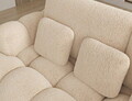 Coltar extensibil dreapta 3 locuri ELTAP, Cozion, 267x165x105 cm, lemn/tesatura chenille, bej deschis