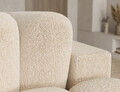 Coltar extensibil dreapta 3 locuri ELTAP, Cozion, 267x165x105 cm, lemn/tesatura chenille, bej deschis