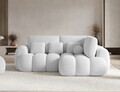 Coltar extensibil dreapta 3 locuri ELTAP, Cozion, 267x165x105 cm, lemn/tesatura boucle, alb