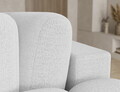 Coltar extensibil dreapta 3 locuri ELTAP, Cozion, 267x165x105 cm, lemn/tesatura boucle, alb