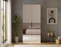 Dulap pentru haine cu oglinda ELTAP, WM2-SZA100, Mirtillo, 100x60x216 cm, PAL laminat, alb