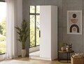 Dulap pentru haine cu oglinda ELTAP, WM1-SZA100, Mirtillo, 100x60x216 cm, PAL laminat, alb