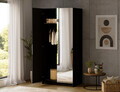 Dulap pentru haine cu oglinda ELTAP, BM2-SZA100, Mirtillo, 100x60x216 cm, PAL laminat, negru