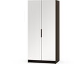 Dulap pentru haine cu oglinda ELTAP, BM2-SZA100, Mirtillo, 100x60x216 cm, PAL laminat, negru