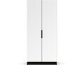 Dulap pentru haine cu oglinda ELTAP, BM2-SZA100, Mirtillo, 100x60x216 cm, PAL laminat, negru