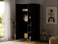 Dulap pentru haine ELTAP, B-SZA100, Mirtillo, 100x60x216 cm, PAL laminat, negru