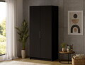 Dulap pentru haine ELTAP, B-SZA100, Mirtillo, 100x60x216 cm, PAL laminat, negru