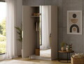 Dulap pentru haine cu oglinda ELTAP, KM2-SZA100, Mirtillo, 100x60x216 cm, PAL laminat, casmir
