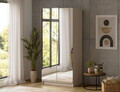Dulap pentru haine cu oglinda ELTAP, KM2-SZA100, Mirtillo, 100x60x216 cm, PAL laminat, casmir