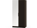 Dulap pentru haine cu oglinda ELTAP, BM1-SZA100, Mirtillo, 100x60x216 cm, PAL laminat, negru