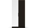Dulap pentru haine cu oglinda ELTAP, BM1-SZA100, Mirtillo, 100x60x216 cm, PAL laminat, negru