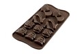 Forma de copt din silicon Fashion, Silikomart Easy Choco, 14 forme, 4.1 x 3 cm