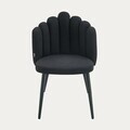 Scaun Aula Pro, Homla, 56x55x86 cm, metal/poliester, negru