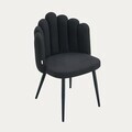 Scaun Aula Pro, Homla, 56x55x86 cm, metal/poliester, negru