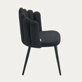 Scaun Aula Pro, Homla, 56x55x86 cm, metal/poliester, negru