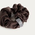 Set 2 piese pentru dormit Belaris, Homla, 20x8 cm, matase, maro