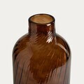 Vaza Formae, Homla, 18.5x36.5 cm, sticla, maro