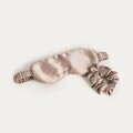 Set 2 piese pentru dormit Belaris, Homla, 20x8 cm, matase, bej