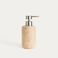 Dispenser sapun lichid Luther, Homla, 7.5x16.8 cm, marmura/plastic, bej