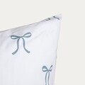 Lenjerie de pat dubla EC Vivienne, Homla, 160x200 cm, 3 piese, microfibra din poliester, alb/albastru