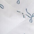 Lenjerie de pat dubla EC Vivienne, Homla, 160x200 cm, 3 piese, microfibra din poliester, alb/albastru