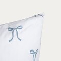 Lenjerie de pat King Size, EC Vivienne, Homla, 200x220 cm, 3 piese, microfibra din poliester, alb/albastru