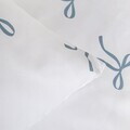 Lenjerie de pat King Size, EC Vivienne, Homla, 200x220 cm, 3 piese, microfibra din poliester, alb/albastru