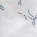 Lenjerie de pat pentru o persoana EC Vivienne, Homla, 140x200 cm, 2 piese, microfibra din poliester, alb/albastru