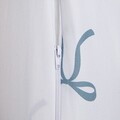 Lenjerie de pat pentru o persoana EC Vivienne, Homla, 140x200 cm, 2 piese, microfibra din poliester, alb/albastru