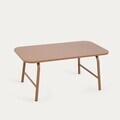 Set mobilier de gradina 4 piese Calmora, Homla, 118.5x70.5x83 cm / 95x50 cm, otel/poliester, bej/maro