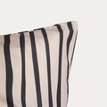 Lenjerie de pat King Size, Lino, Homla, 200x220 cm, 3 piese, microfibra din poliester, bej/negru