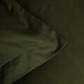 Lenjerie de pat King Size, Milo, Homla, 200x220 cm, 3 piese, bumbac satinat, verde olive