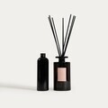 Difuzor de parfum cu betisoare Urban Leather, Dusty Rose, Homla, 300 ml, sticla, negru